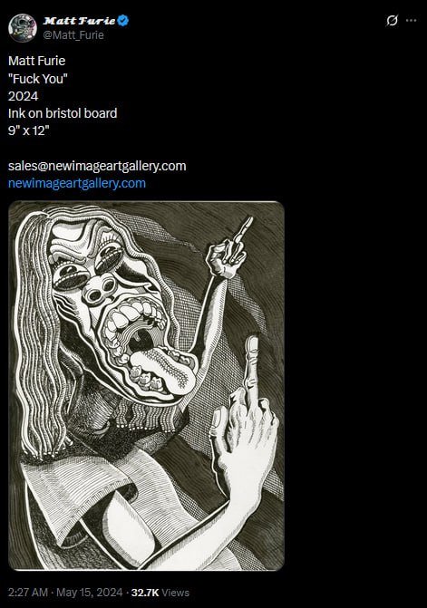 screenshot of a tweet about gorth from matt furie